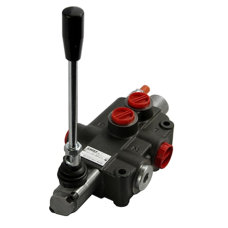 Chief D75 Directional Control Valve, 1 Spool, 4 Way 3 Pos, SAE 10 Inlet SAE 8 Work Ports, 3625 PSI 220815
